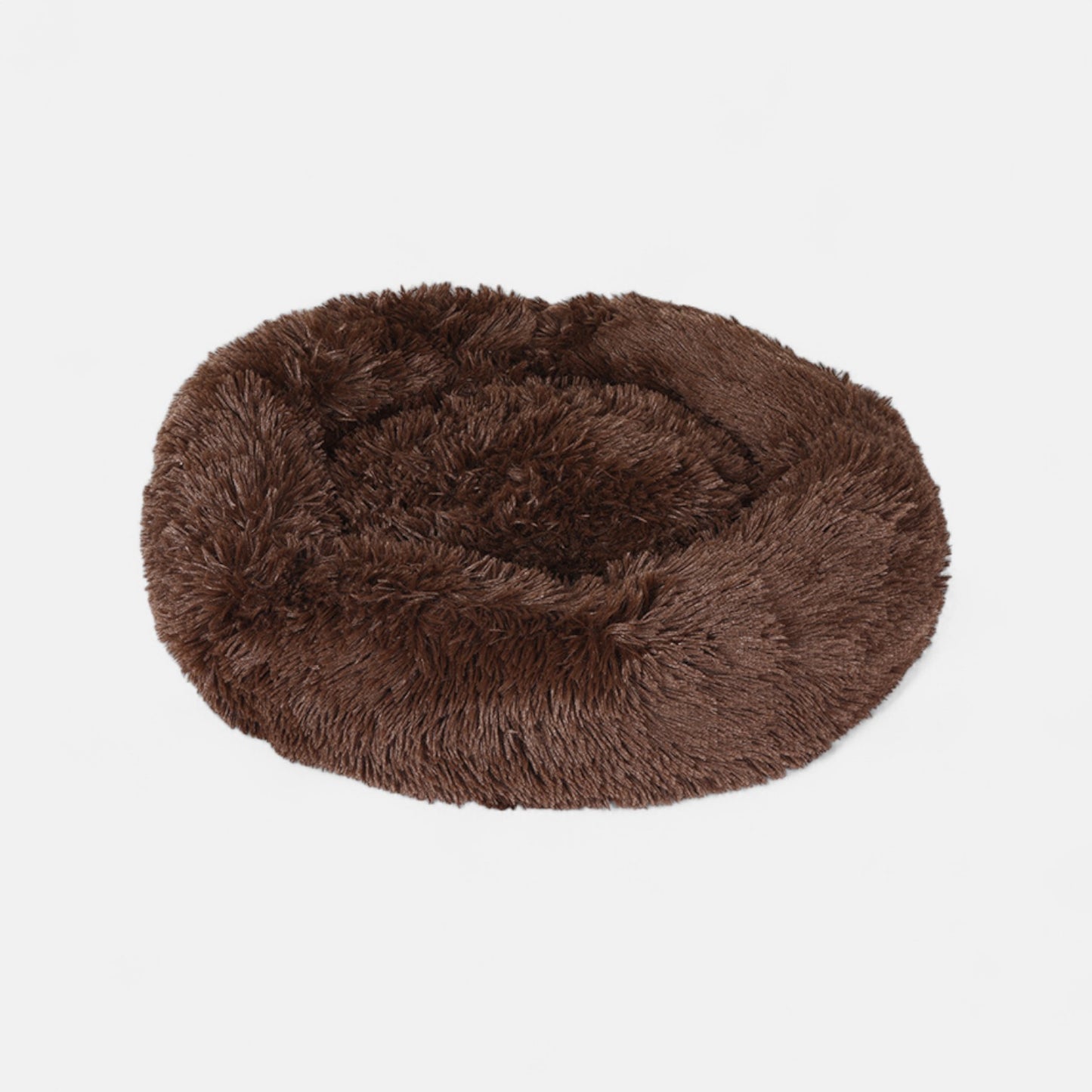 Calming Fluffy Round Dog Bed